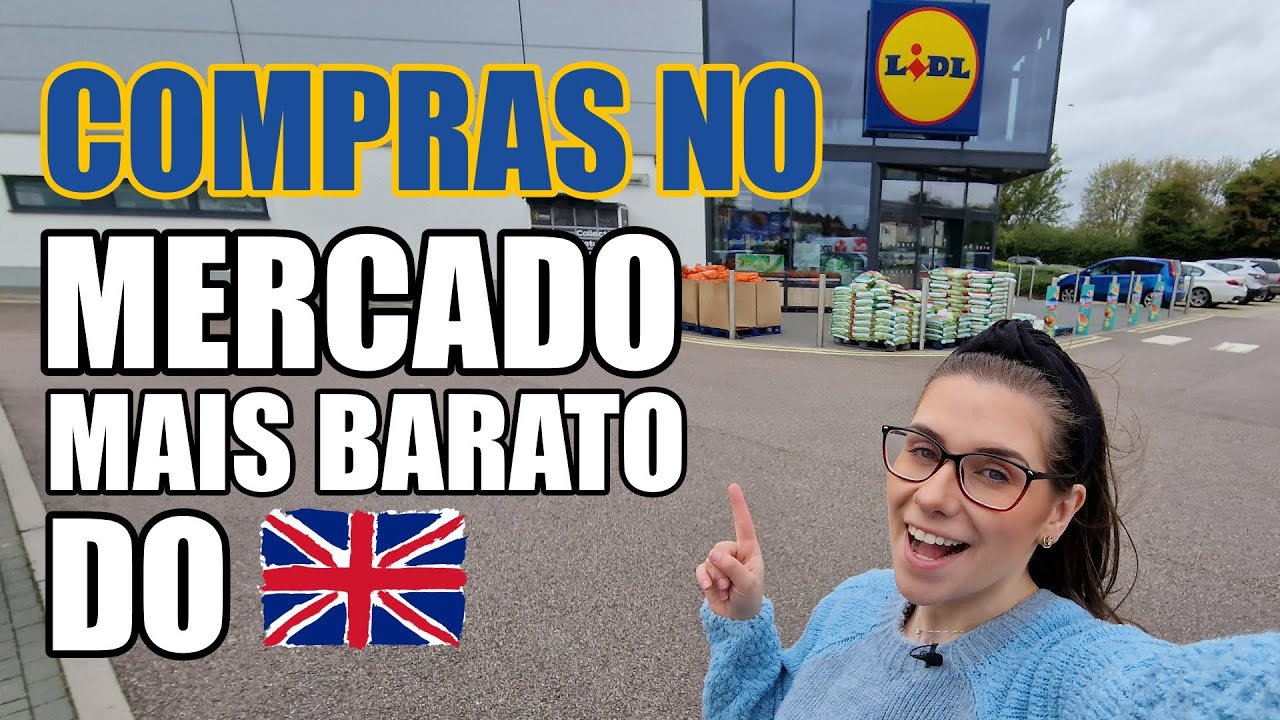 O mercado mais barato da europa, meus produtos favoritos do Lidl da Inglaterra! Compras da semana