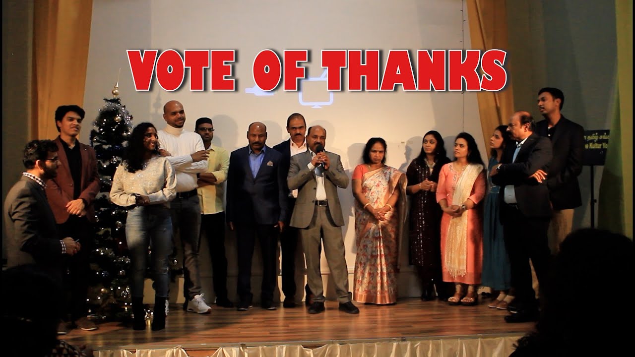 Vote of Thanks - VTS | Balaji | VTS Committee Members | Christmas | 2025