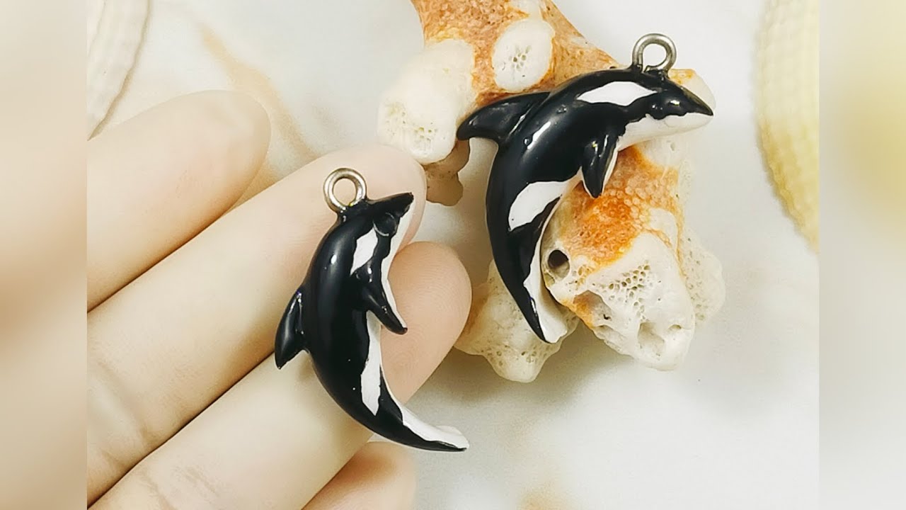 POLYMER CLAY WHALE TUTORIAL FOR BEGINNERS | For accessories | LoviCraft