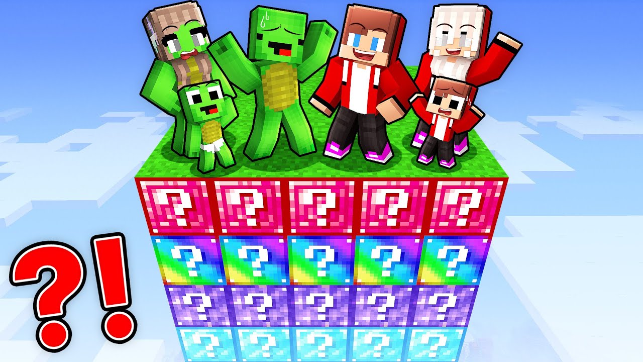 Can Mikey Family and JJ Family Survive a Lucky Chunk in Minecraft (Maizen)