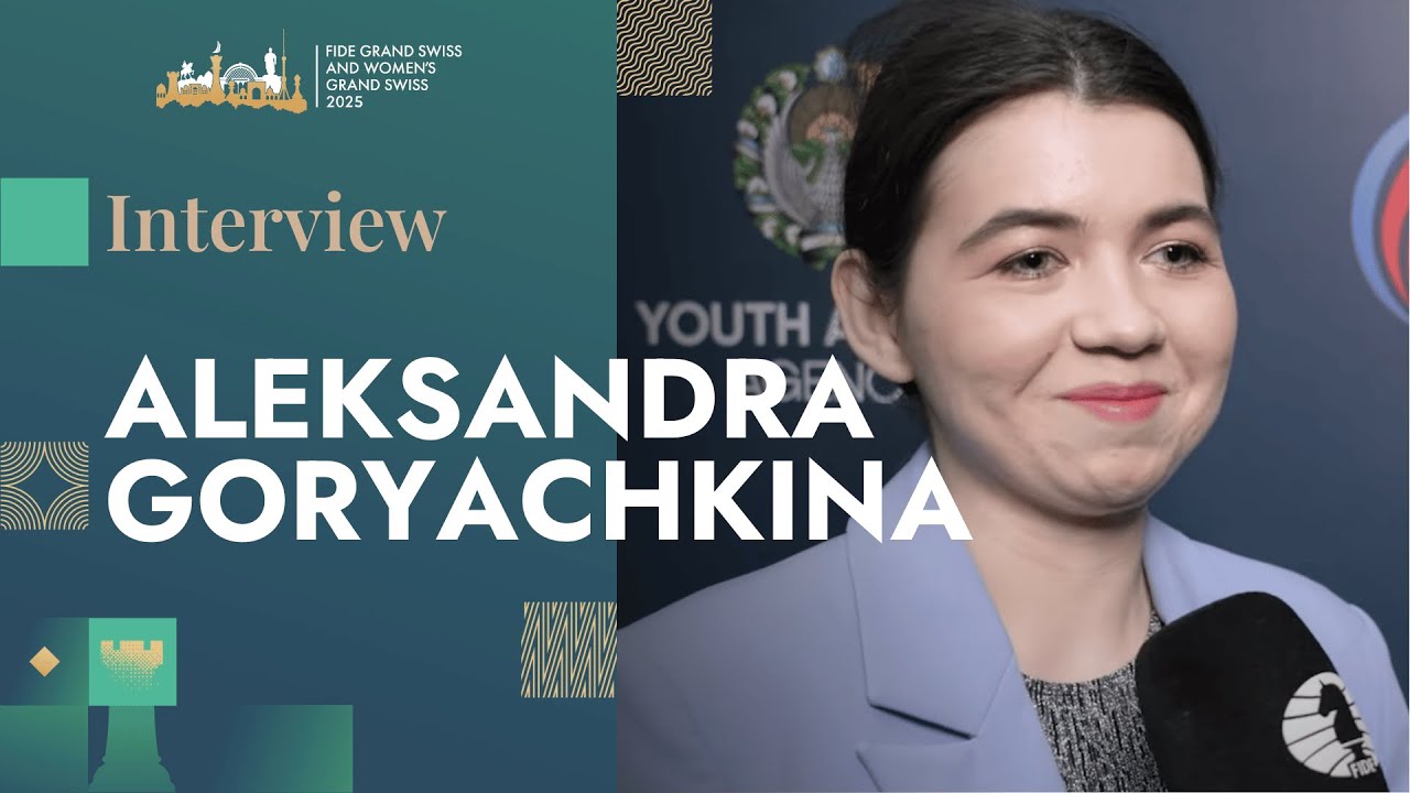 Interview with Aleksandra Goryachkina | Round 4 | FIDE Grand Swiss 2025