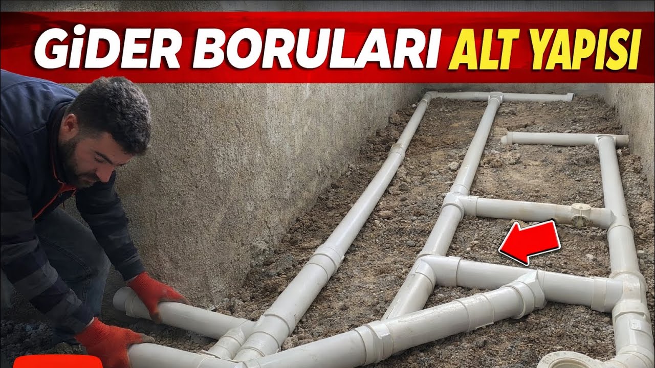 GİDER BORULARI ALT YAPISI NASIL YAPILIR? | Baştan Sona Uygulama