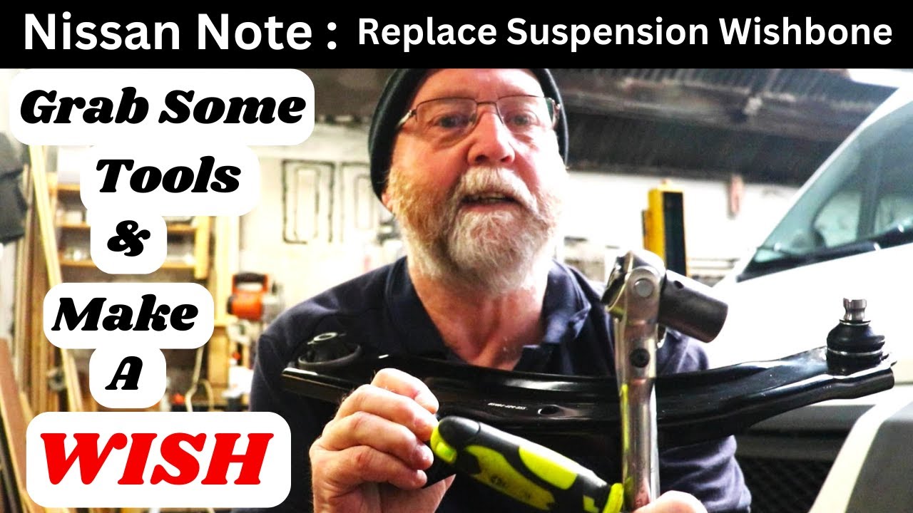 NISSAN NOTE - REPLACE WISHBONE / LOWER SUSPENSION ARM / ( Sometimes Called A Track Control Arm ) ...