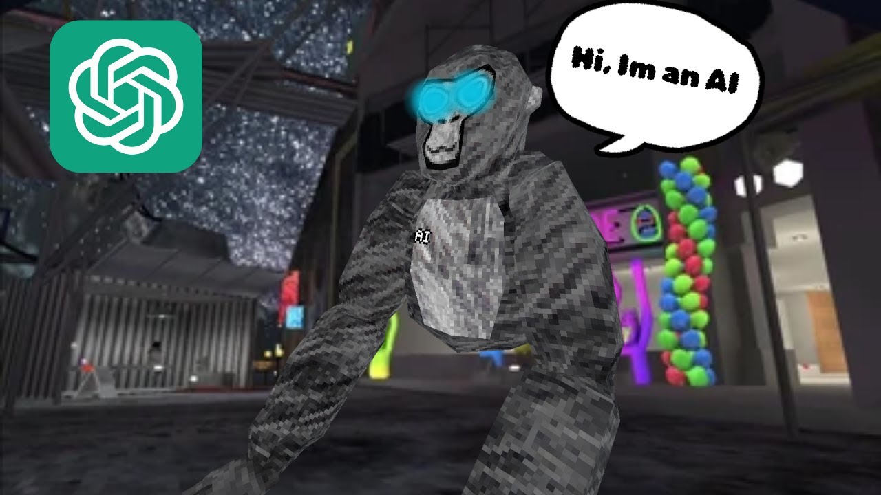 Троллинг в роли ИИ в Gorilla Tag с модами