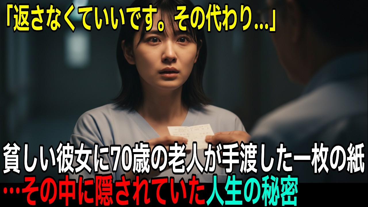 病院代が払えず立ち尽くした20代の女性。名前も知らない老人がとった行動に、言葉が出なかった 【感動する話】