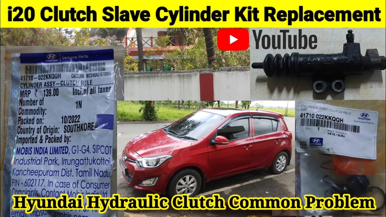 Hydraulic Clutch Hard ⚠️ Problem ❌ Clutch Slave Cylinder Kit Replace 🛠️ Hyundai 🚘 i20 2️⃣🅾️1️⃣2️⃣