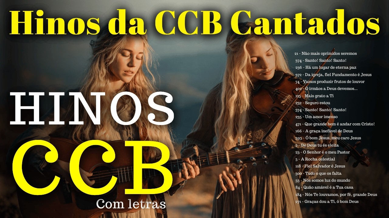 NÃO MAIS OPRIMIDOS SEREMOS 🙏 HINO CCB 21 | Hino Cantado que Exalta a Grandeza de Deus | COM LETRAS