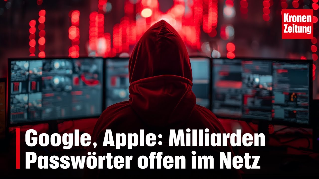 Google, Apple: Milliarden Passwörter offen im Netz | krone.tv NEWS