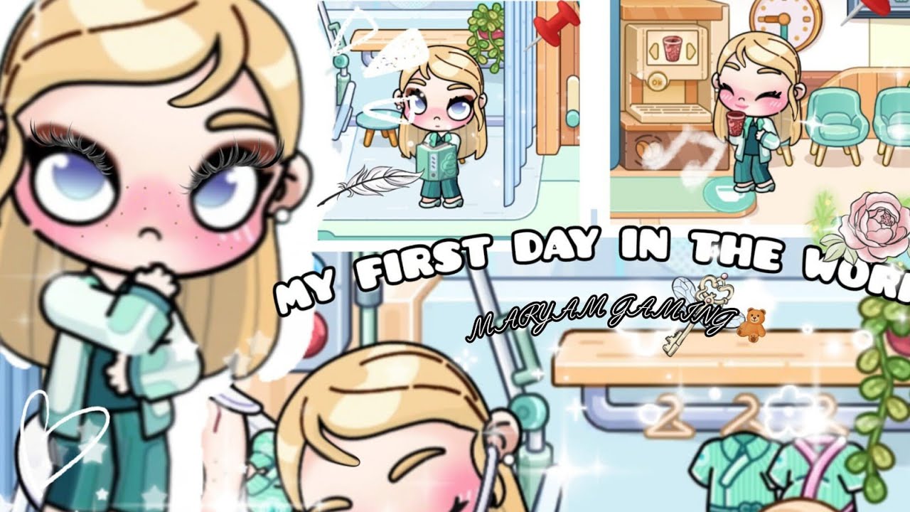 ( Asmr )✿ my first day in the work 🍓#tocaboca  #avatarworld 