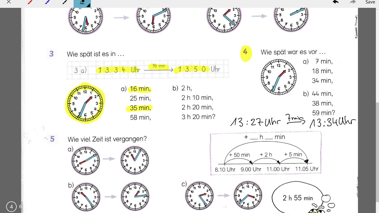 Verschiedene Rechnungen mit der Uhr - Flex & Flo 3