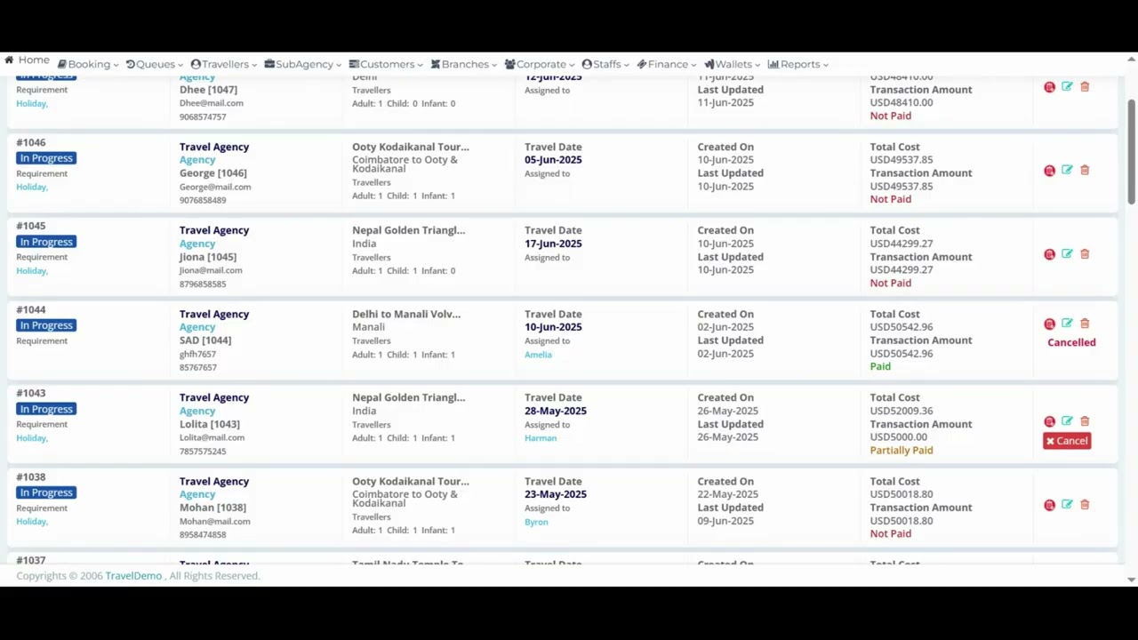 Tour Booking CRM Software - B2B, B2C , Corporate & Tour Travel Portal  with Multiple API Integrated