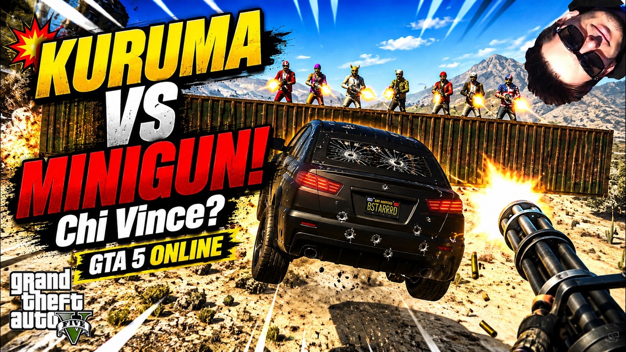 KURUMA Vs MINIGUN!