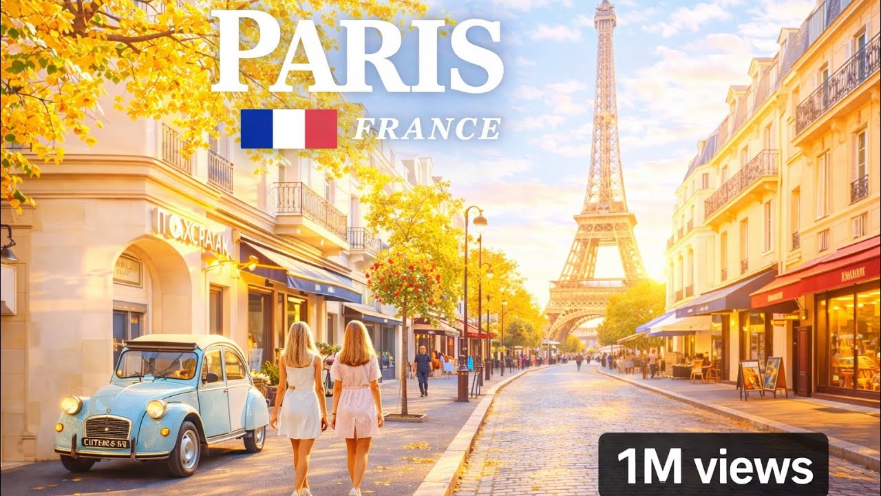 Париж, Франция 🇫🇷 &ndash; Потрясающая пешеходная экскурсия в формате 4K HDR (без разговоров) | 1 миллио...