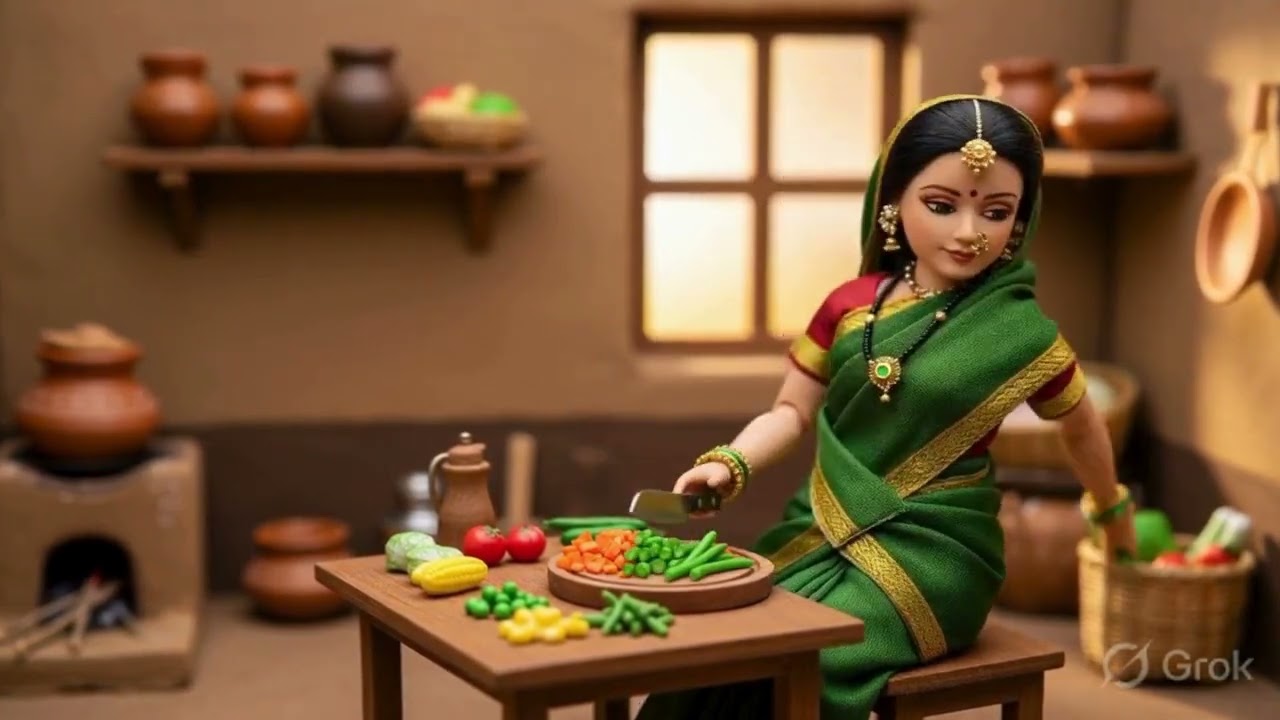 Miniature Doll Cooking Vegetable Rice | Satisfying Tiny Kitchen ASMR! 🍚🥕