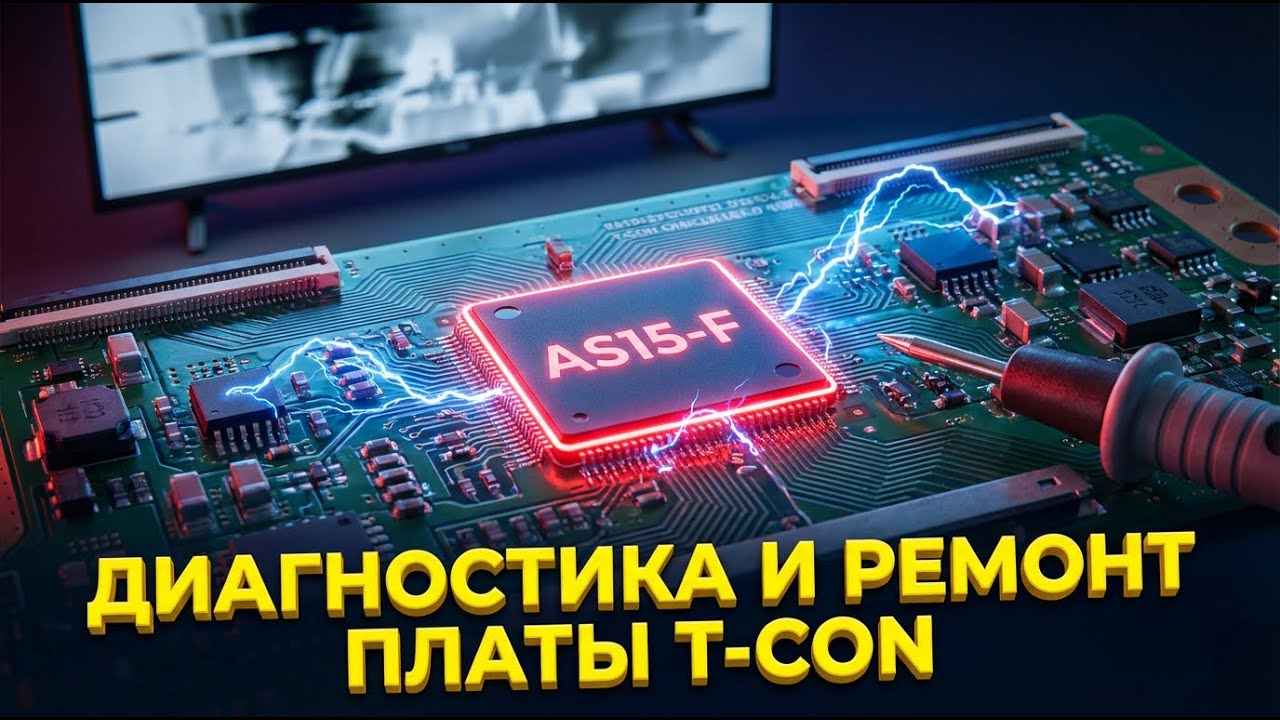 РЕМОНТ ТЕЛЕВИЗОРА | Секреты T-CON: Как найти короткое замыкание на плате за 5 минут?