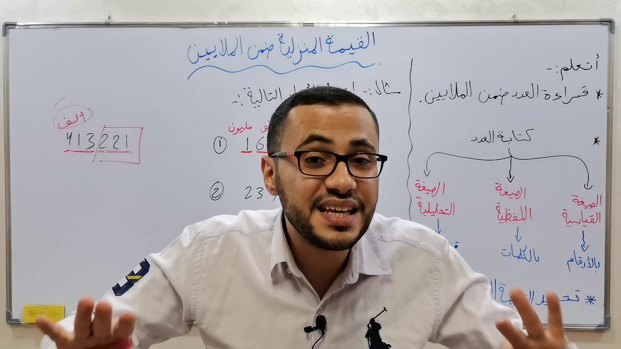 القيمة المنزلية ضمن الملايين(1).......الصف الخامس