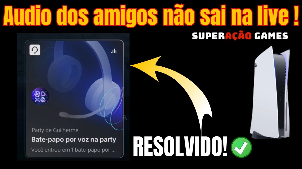 COMO SAIR A VOZ DOS AMIGOS DA PARTY NA LIVE PS5