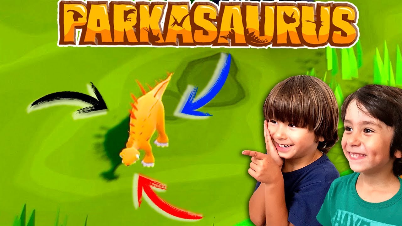 PARKASAURUS 😝 UN NUEVO AMIGO en nuestro PARQUE DE DINOSAURIOS - Juegos para niños