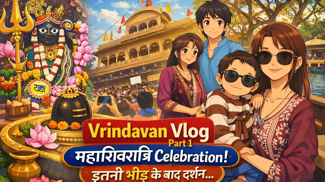 Vrindavan Vlog Part 1| Mahashivratri Special | Banke Bihari Darshan #vrindavan #mahashivratri #vlog 