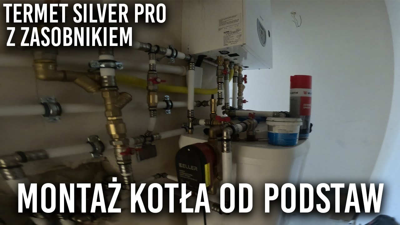 Kotłownia z kotłem jednofunkcyjnym Termet Silver Pro. | Vlog z roboty #5