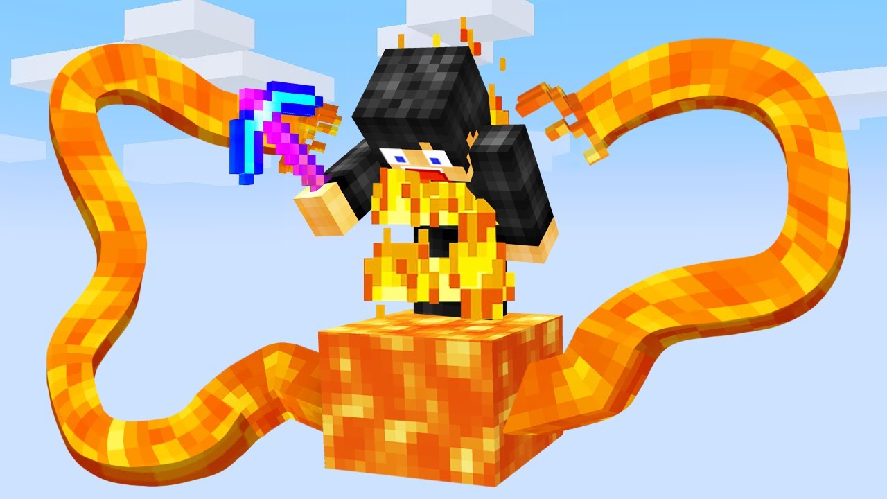 Minecraft, But it’s on 1 LAVA Block…