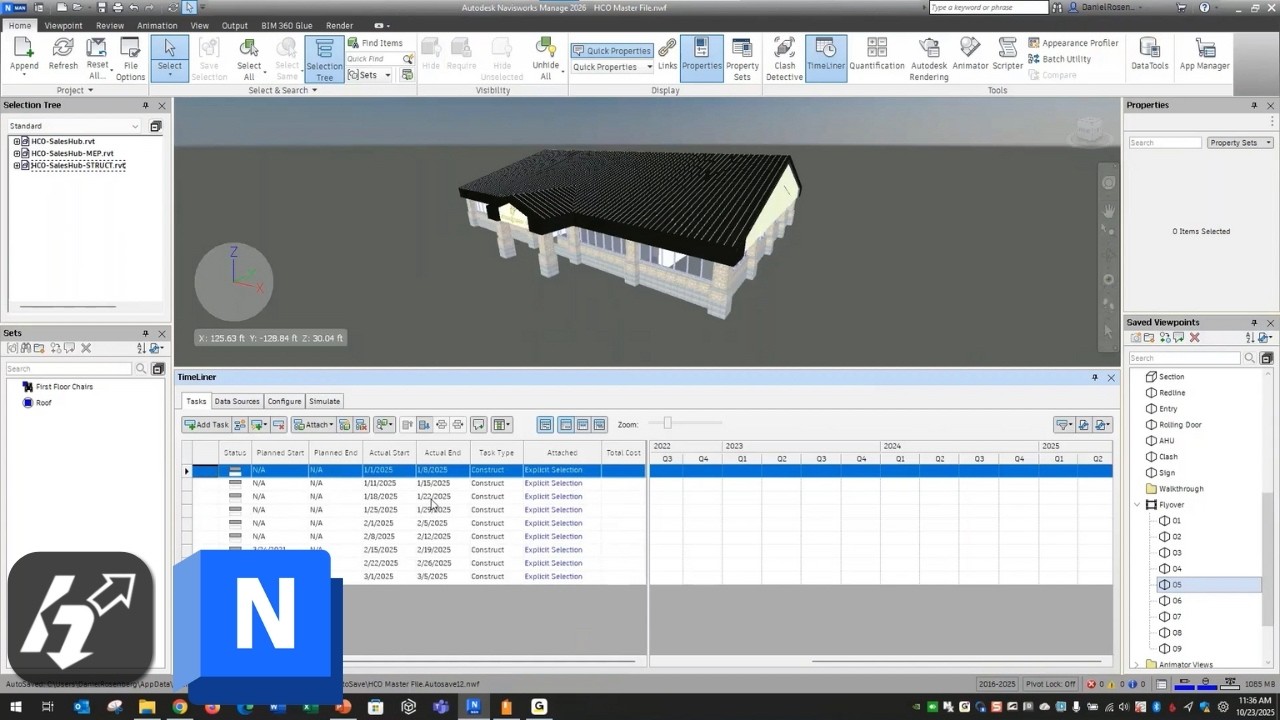 Visualize a Construction Schedule with this Software | Navisworks Timeliner Tutorial