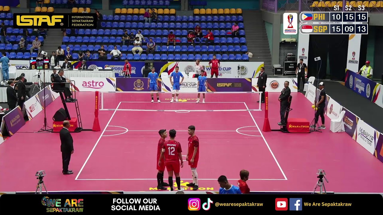 M50 Philippines vs Singapore - ISTAF Sepaktakraw World Cup Kuala Lumpur 2024