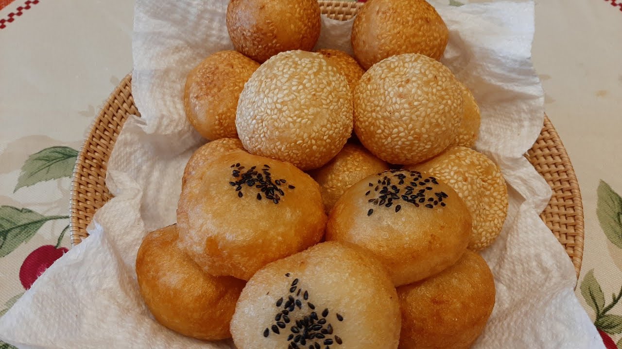 How to make sesame balls/Nom krouch(របៀបធ្វើនំក្រូចឈ្មុយឆ្ងាញ់)