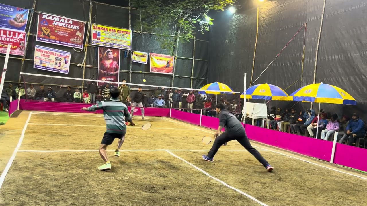 Outdoor Badminton Tournament Yash🔥Sandipan 🆚 Shubho🔥Dip #shuttlershubho #badminton 