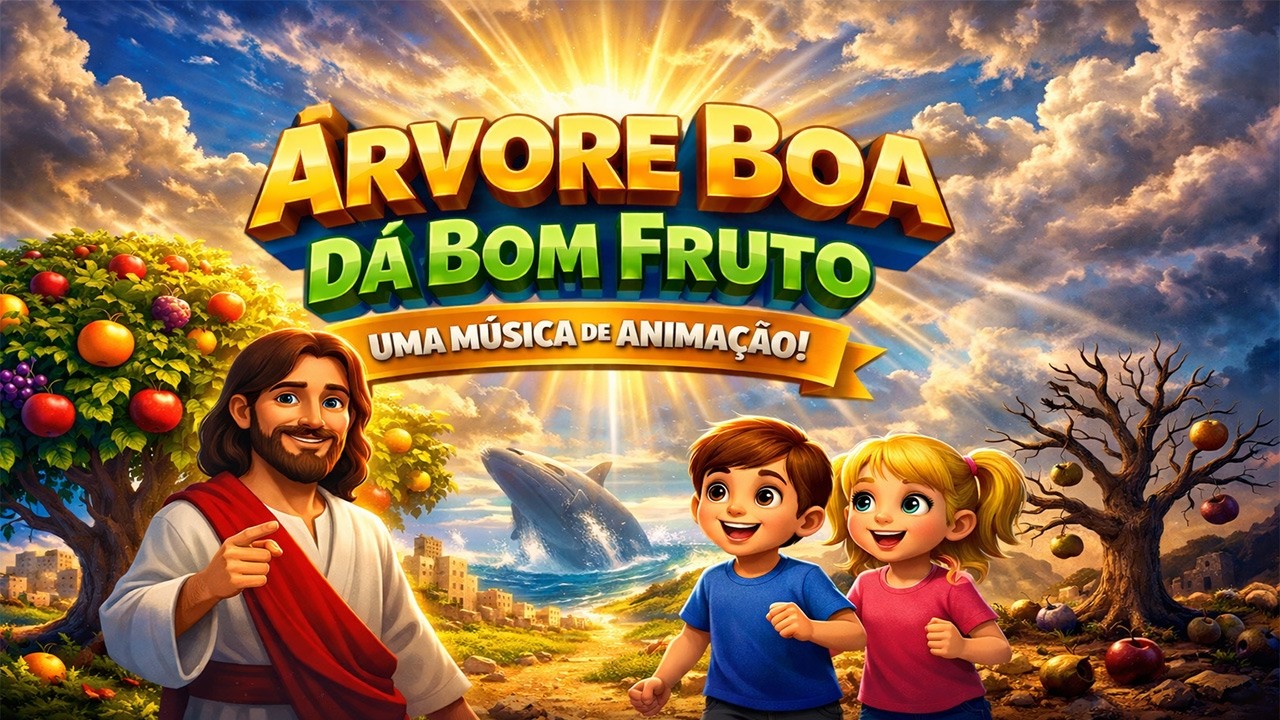 Árvore Boa Dá Bom Fruto | Música Infantil Gospel Animada (Mateus 12:33-50) | Família de Jesus