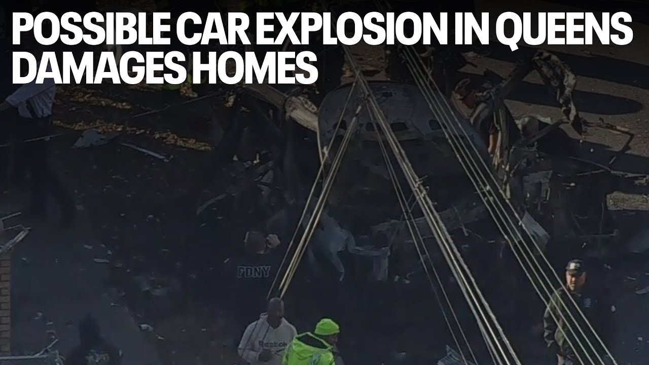 Possible car explosion in Queens damages homes