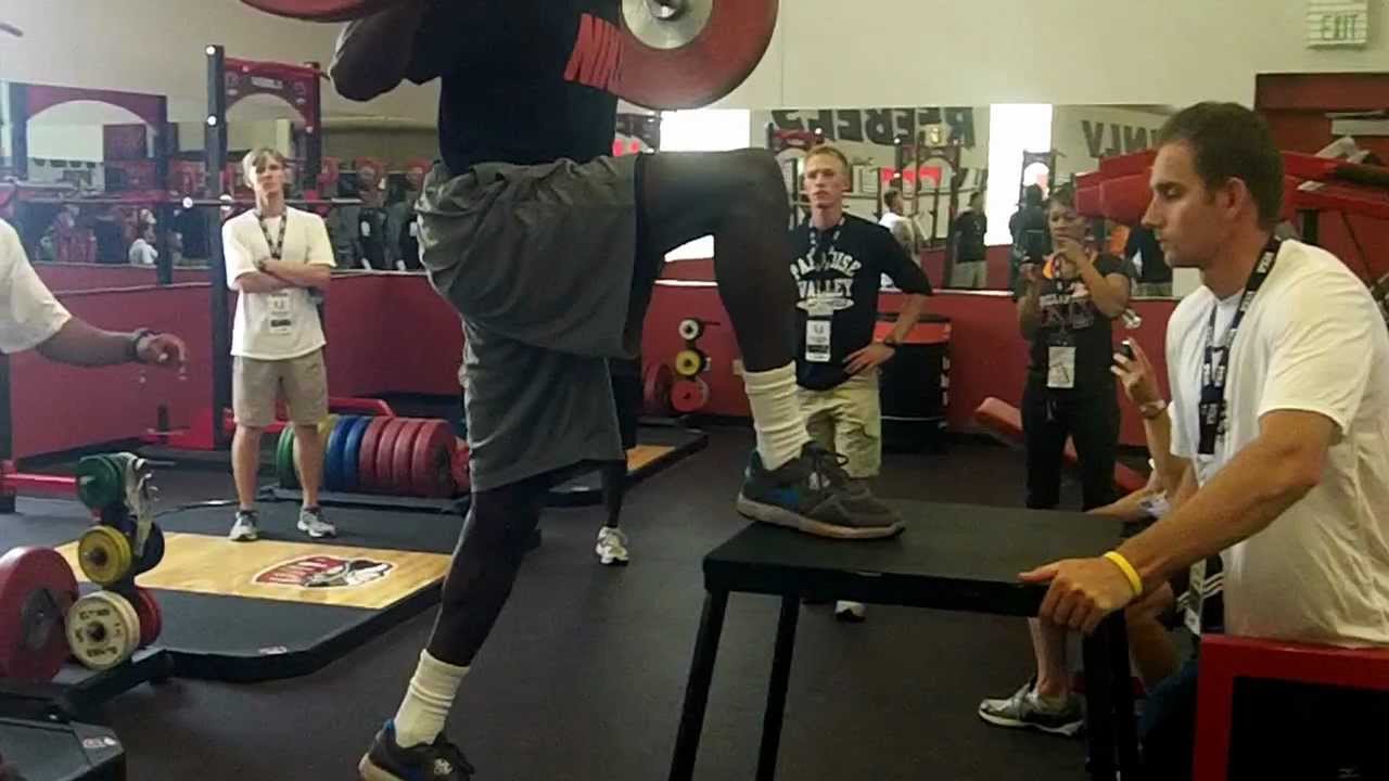 Will Claye weight training session