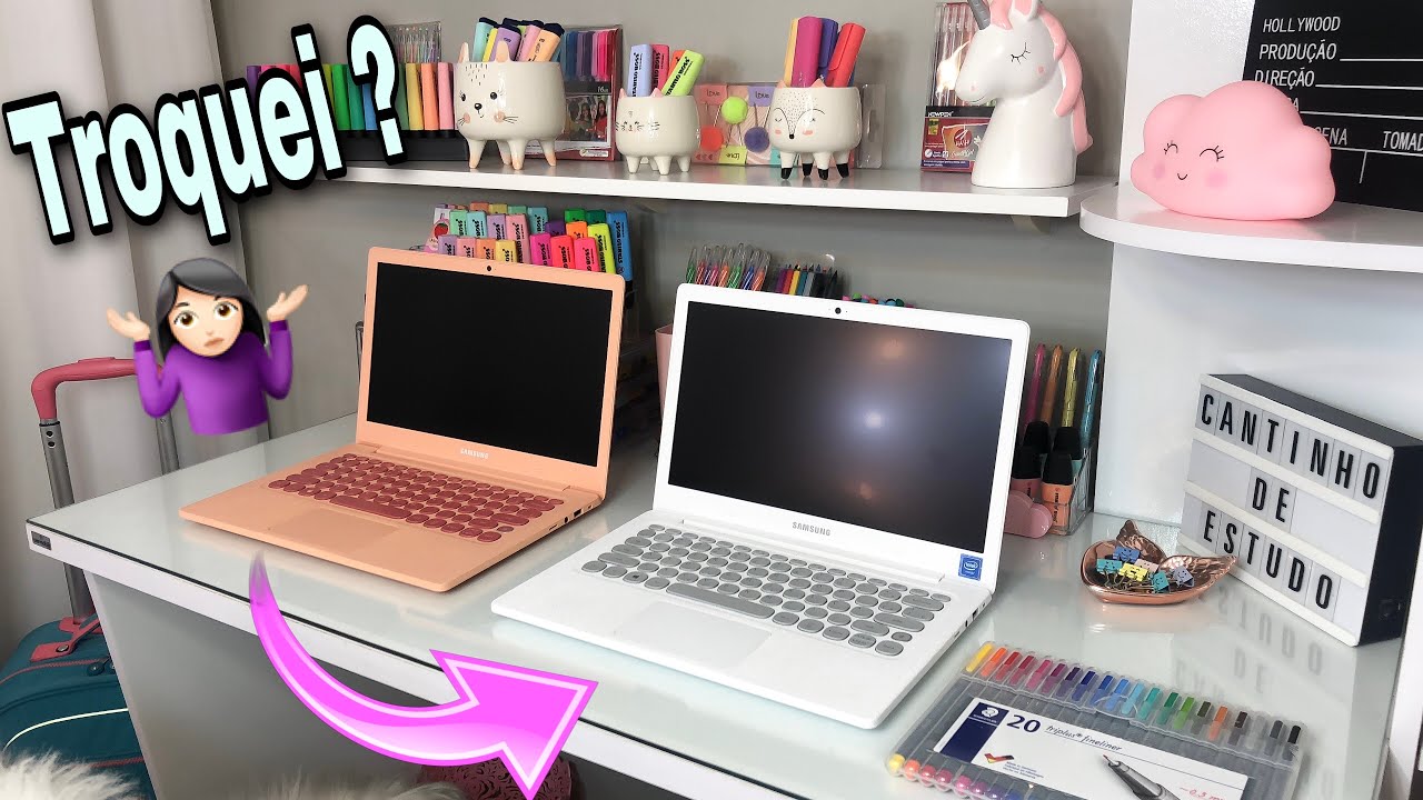 UNBOXING NOTEBOOK SAMSUNG FLASH BRANCO GIZ / GIOVANNA TELES