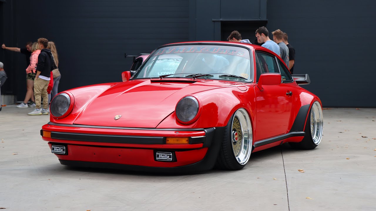 Bagged Porsche 911 (930 Turbo) w/ BBS Wheels | Accelerations, Sounds, Details, ...