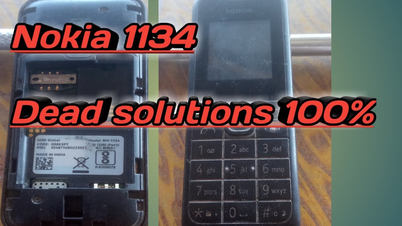 NOKIA 105 RM1134 DEAD SOLUTION//nokia 105 dead problem solution in hindi