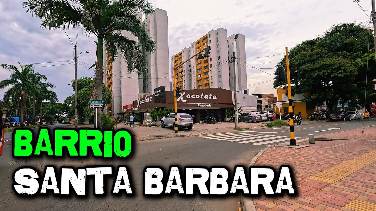 Recorrido en Moto Por el Barrio Santa Bárbara en el Norte de Cali