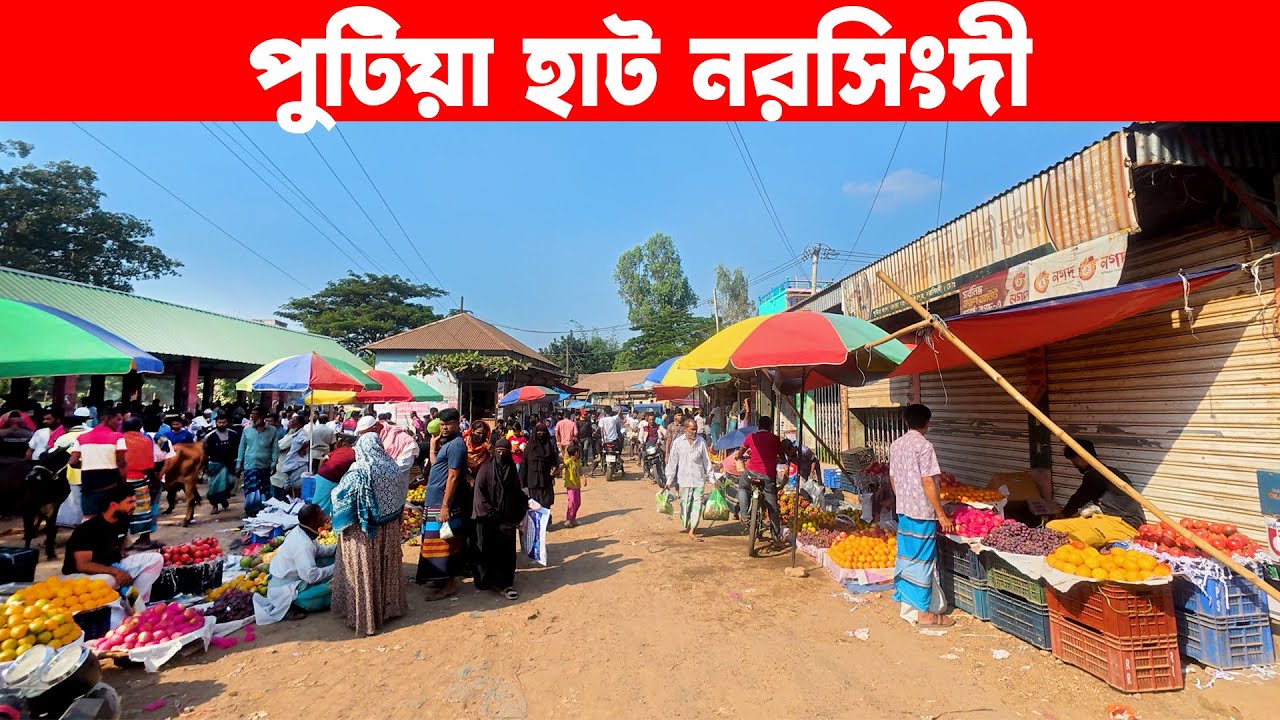 পুটিয়া হাট নরসিংদী | Traditional Village Market In Bangladesh | Putia hat Narsingdi
