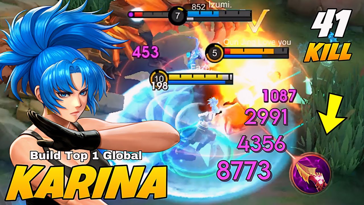 41 KILLS NO DEATH!! NEW KARINA BEST RECOMMENDED BUILD 2024!! - MLBB