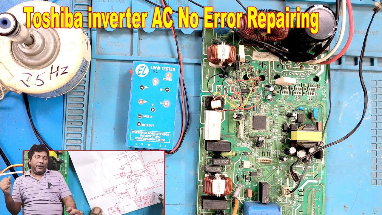 Toshiba inverter AC No Error  not working