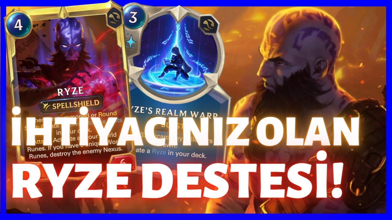 BU RYZE DESTESİ FULL SUR VERDİRİYOR Ryze/Piltover Kontrol Destesi [Legends of Runeterra] LoR