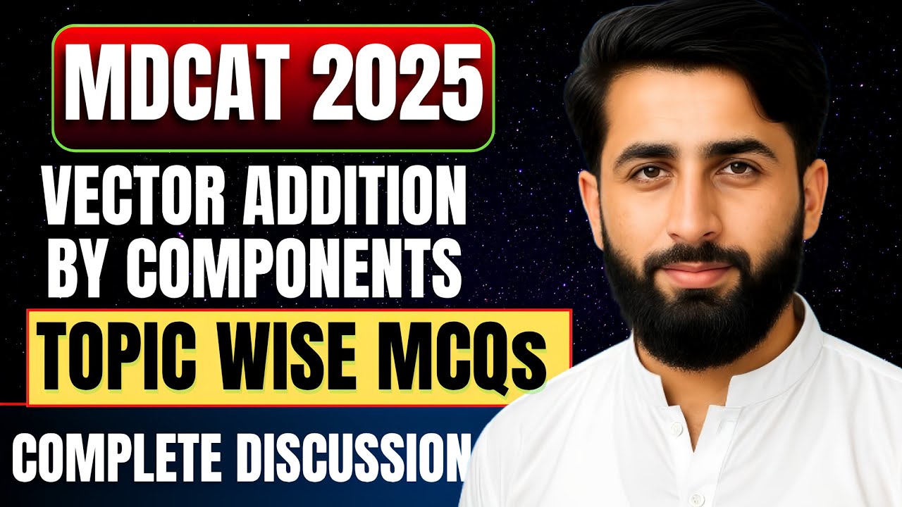 Vector Addition - Most Important MCQs for MDCAT 2025 | MDCAT Lectures