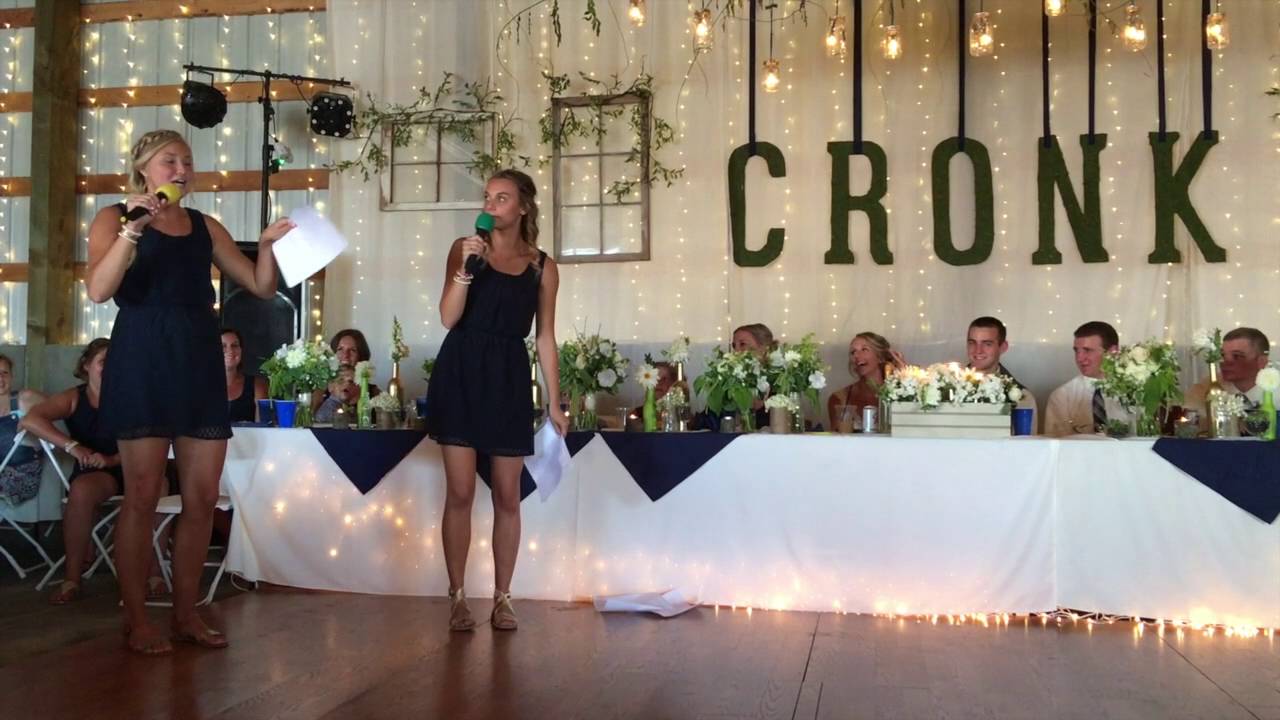 Cronk Wedding Maid Of Honor Speech