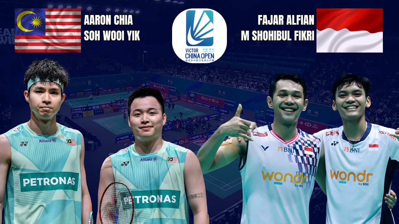 🔥FINAL SHOWDOWN🔥Aaron Chia/Soh Wooi Yik (MAS) vs Fajar Alfian/M S Fikri (INA) | VICTOR China Open
