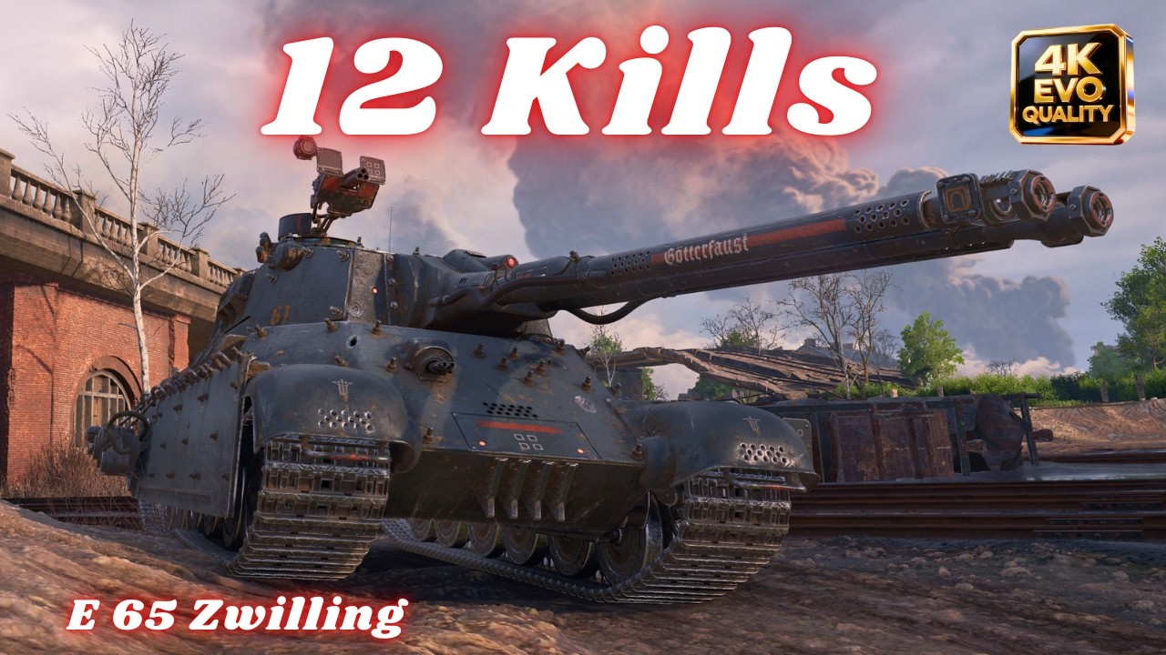 E 65 Zwilling  7K Damage 12 Kills World of Tanks #wot