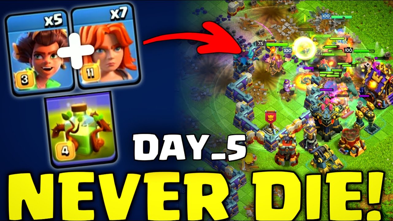 No. 1 Strategy RC Walk Root Rider valkyrie | Overgrown spell attack strategy | Coc