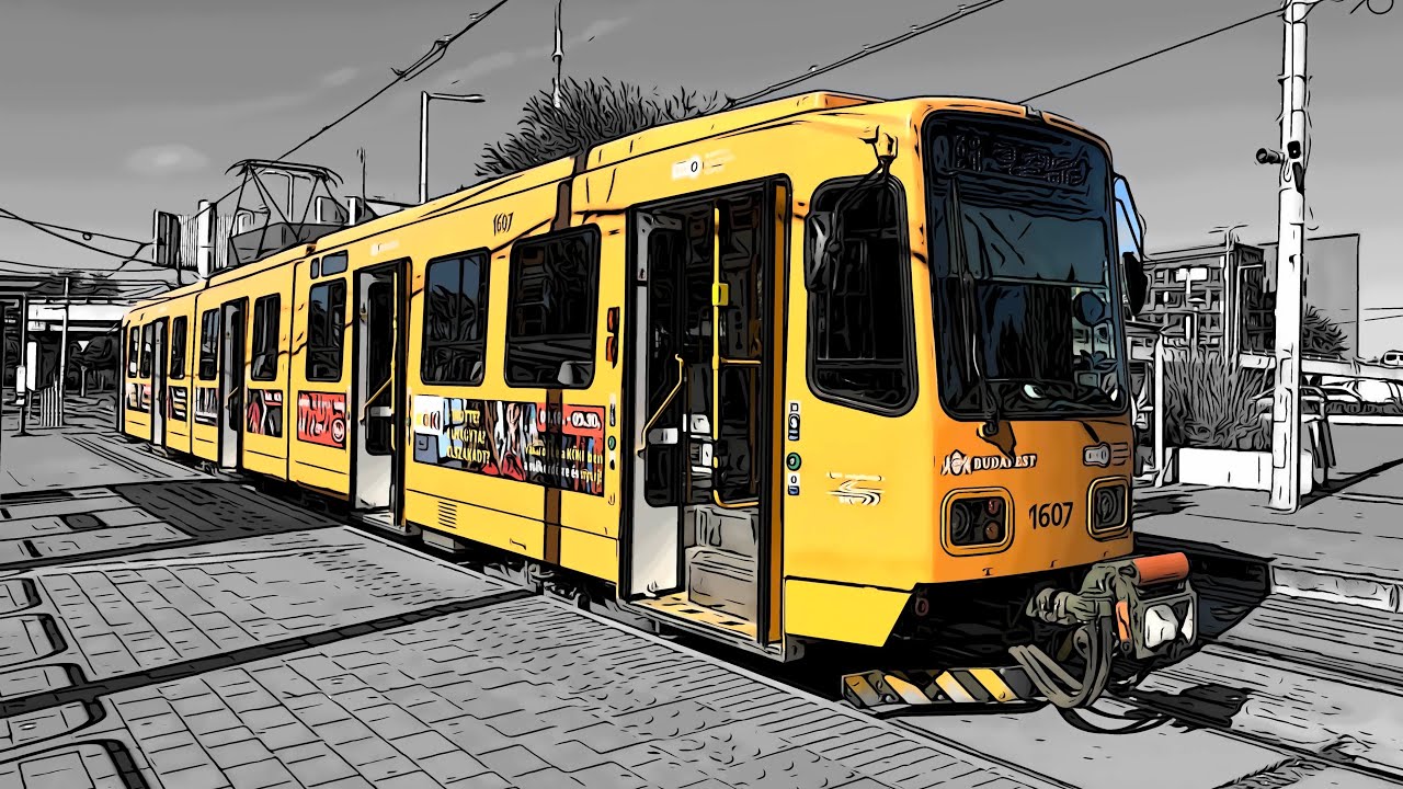 [52] Határ út - Pacsirtatelep - Határ út | Nagylátószögű felvétel 🚃 (4K50, HDR)