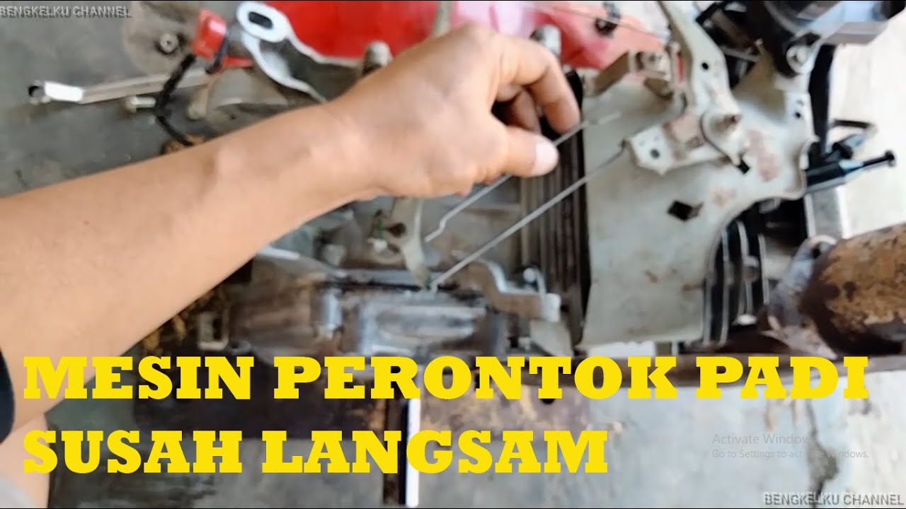 MESIN PERONTOK PADI SUSAH LANGSAM