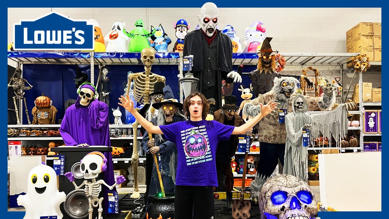 Lowes Halloween 2025 STORE TOUR - FULL Animatronics Display Walkthrough