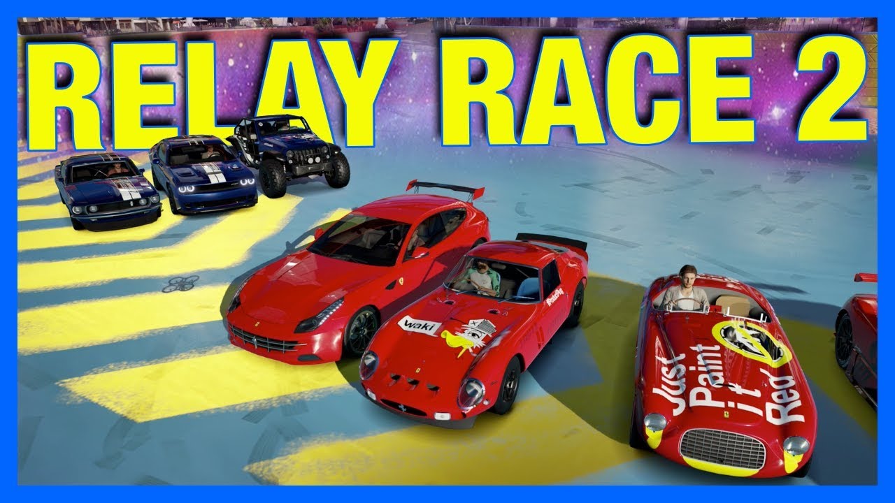 Forza Horizon 3 Online : HOT WHEELS RELAY RACE!!