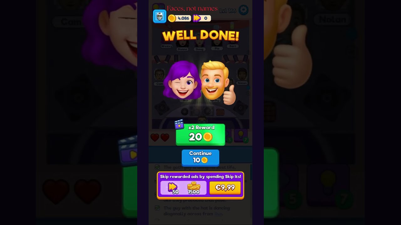 That's my Seat - Level 166 Walkthrough